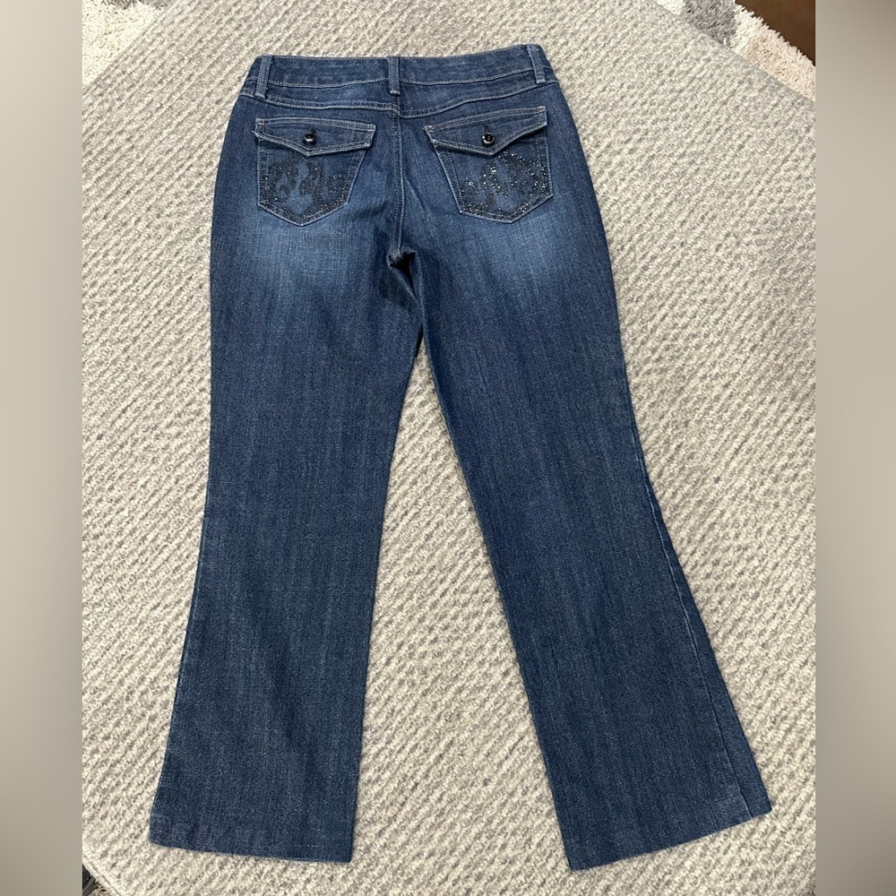 MADISON jeans with Black Stone Details, EUC!